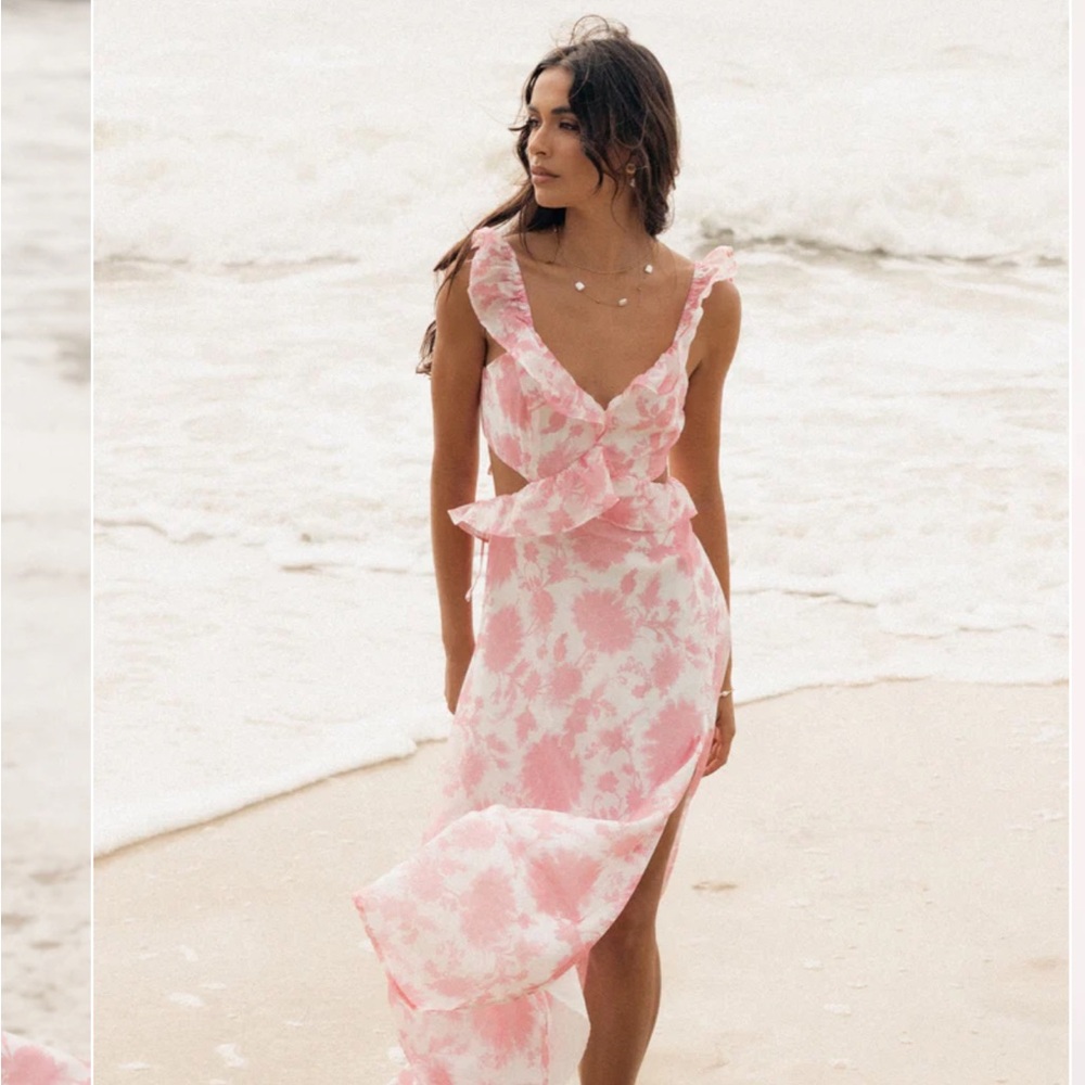 Petal & Pup XS ruffle maxi dress